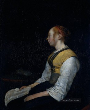 ボルヒ 2 世 ジェラール・テル 農民衣装を着た少女 おそらく画家のゲシーナ 異母姉妹 クリスチャン・フィリッピーノ・リッピ Oil Paintings